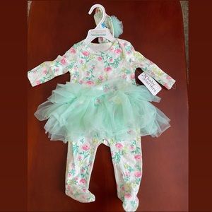 CUTE Floral Footie Outfit 🌸